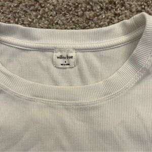 NWOT Wilfred Free White Ribbed Tee- M